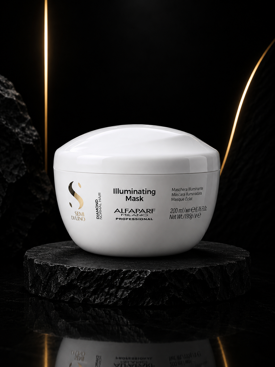 Plaukų kaukė žvilgesiui Alfaparf Milano Diamond 200ml
