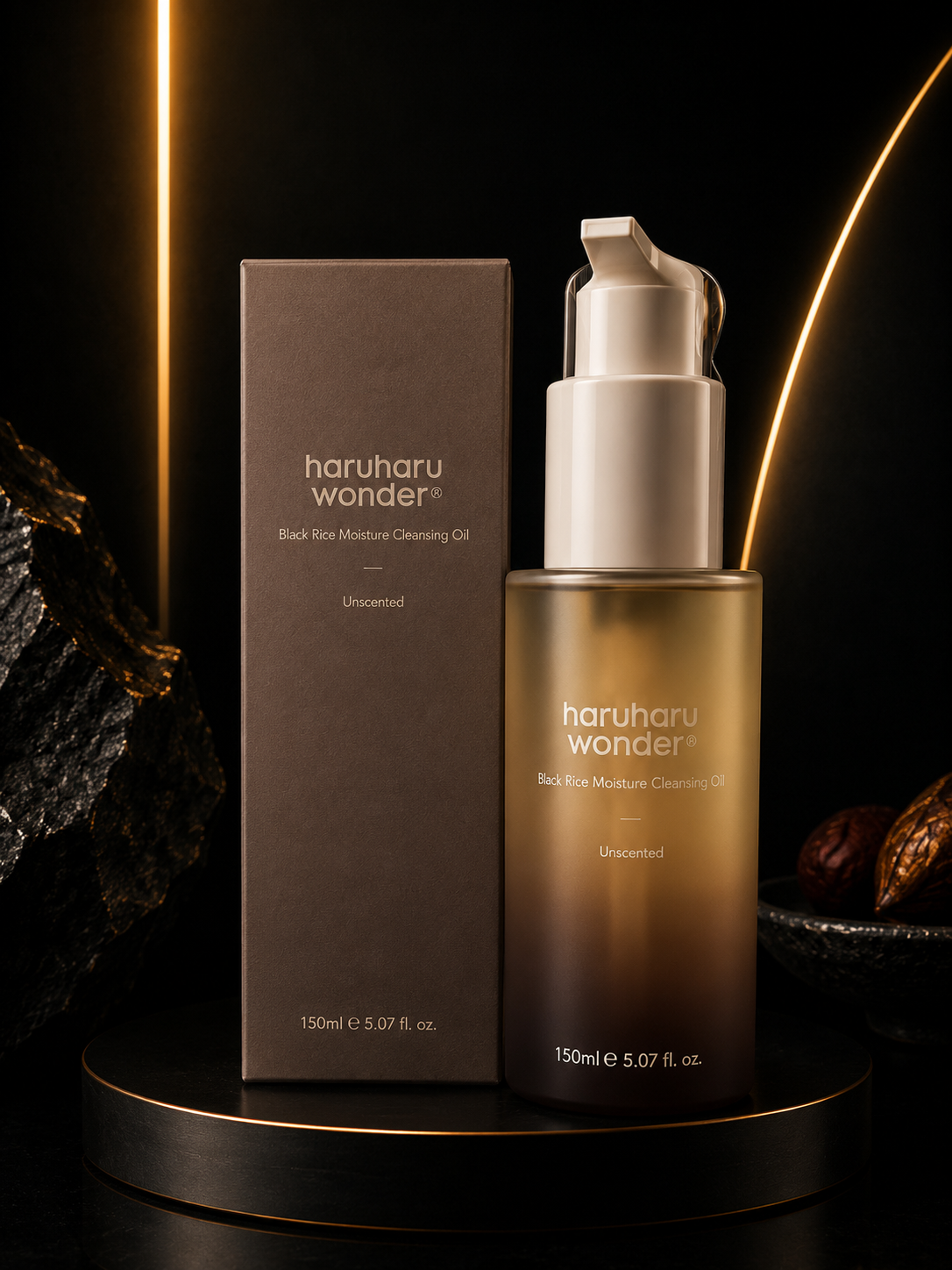 Haruharu Wonder - Black Rice Moisture Deep Cleansing Oil – Giliai Valantis Makiažo Šalinimo Aliejus – 150 ml