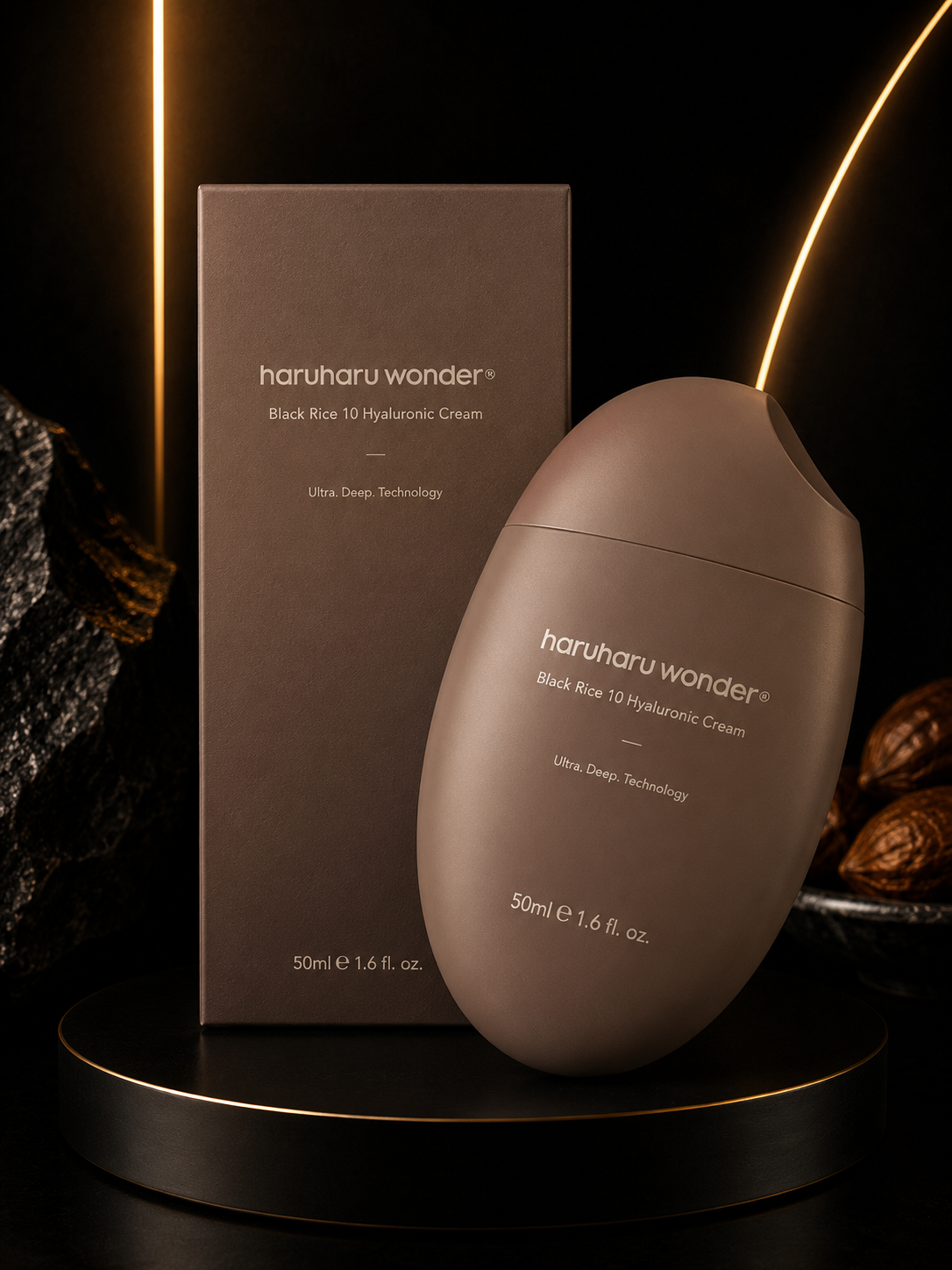 Haruharu Wonder - Black Rice Hyaluronic Cream – Giliai Drėkinantis Kremas Veidui – 50 ml